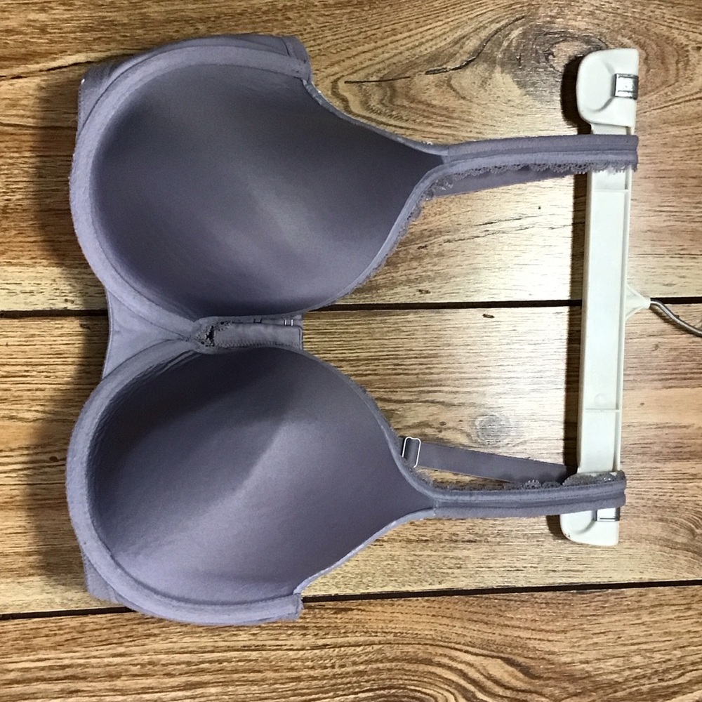 2/$25 Victoria's Secret 38E (DD) Lavender Lace-Trim T-Shirt Bra - Picture 9 of 15